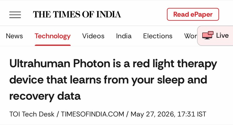 TOI: Ultrahuman Photon