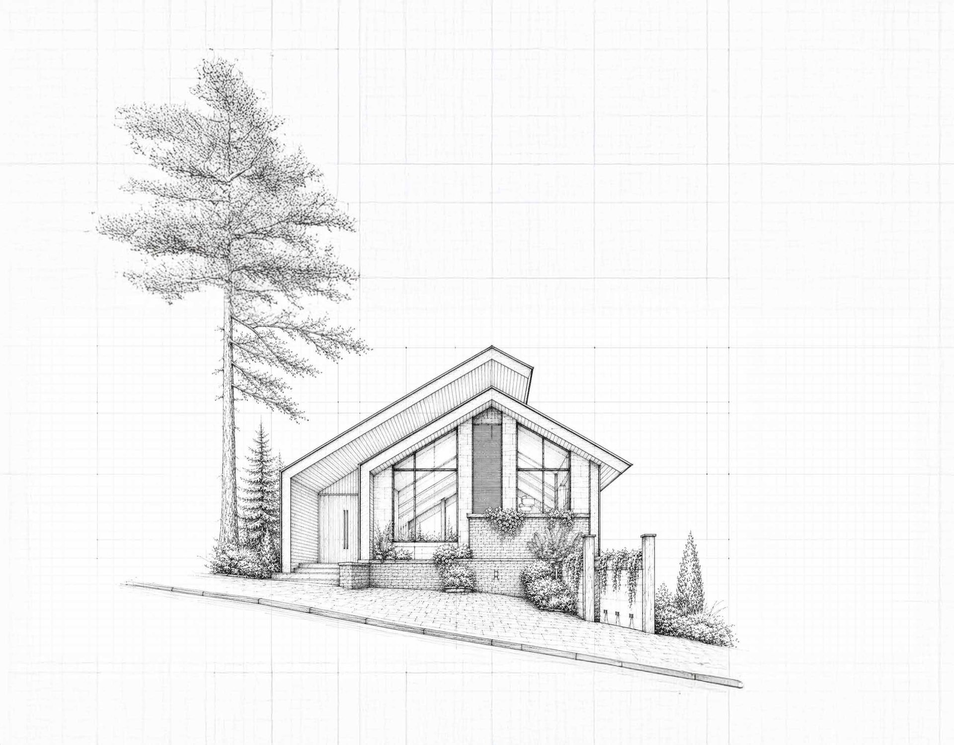 Villa design sketch